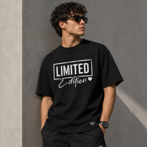 Limited Edition Oversized T-Shirt – Black
