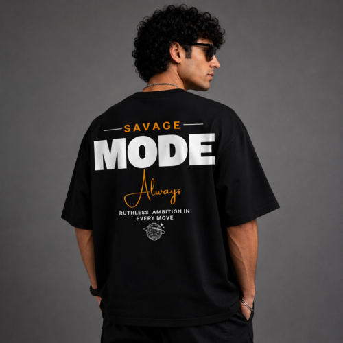 Savage Mode Oversized Graphic T-Shirt