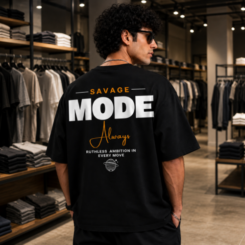 Savage Mode Oversized Graphic T-Shirt